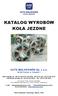 KATALOG WYROBÓW KOŁA JEZDNE