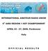 INTERNATIONAL AMATEUR RADIO UNION 6 IARU REGION 1 HST CHAMPIONSHIP. APRIL 23-27, 2008, Pordenone. Italy