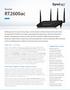 Router RT2600ac. Twoja sieć na nowo. Najważniejsze cechy. Rewolucyjna wygoda obsługi oprogramowania