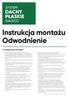 Instrukcja montażu Odwodnienie