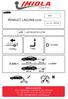 RENAULT LAGUNA com. R/018. Cat. No. e20. e20*94/20*0132*00 D = 8,50kN. 1500Kg 75Kg. D (kn) = x 0, MAX kg. MAX kg