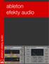 ABLETON EFEKTY AUDIO