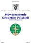 Bydgoska Rada Federacji Stowarzyszeń Naukowo-Technicznych NOT Stowarzyszenie Geodetów Polskich Oddział w Bydgoszczy