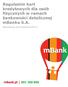 Regulamin kart kredytowych dla osób fizycznych w ramach bankowości detalicznej mbanku S.A. Obowiązuje od 8 kwietnia 2015 r.