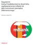 Regulamin Karty Przedpłaconej na okaziciela, wydawanej przez mbank SA jako instrument pieniądza elektronicznego.