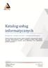 Katalog usług informatycznych