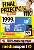 1999, 40 599, www.mediaexpert.pl 199 90 RAT. 200Hz NOWOŚĆ 2014 USB HDMI WIFI 59 90 RAT SMARTFON