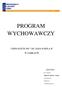 PROGRAM WYCHOWAWCZY GIMNAZJUM NR 1 IM. JANA PAWŁA II W ZĄBKACH. Opracowały: Ewa Chojnicka. Magdalena Wideńska Drapała. Zyta Kurowska.