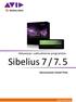 Aktywacja i uaktualnienie programów: Sibelius 7 / 7. 5. Opracowanie: Daniel Firlej. www.musicinfo.pl