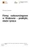 Firmy outsourcingowe w Krakowie - praktyki, staże i praca