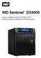 WD Sentinel DX4000. Serwer magazynujący dla małych firm Skrócona instrukcja instalacji dla administratorów