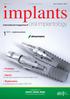 implants 12013 wydanie polskie Praktyka Innowacyjne terapie Opinie Wydarzenia X Jubileuszowy Kongres OSIS-EDI