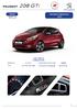 208 GTi PEUGEOT ROCZNIK PRODUKCJI 2013 CENNIK HATCHBACK 3-DRZWIOWY CENA WAŻNY OD 08.05. 2013