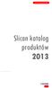 SLICAN katalog produktów. Slican katalog produktów 2013. Stan na 2013-10-30