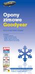 Opony zimowe Goodyear