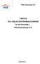 TARYFA DLA USŁUG DYSTRYBUCJI ENERGII ELEKTRYCZNEJ PGE Dystrybucja S.A.