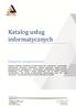 Katalog usług informatycznych