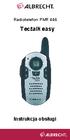 Radiotelefon PMR 446. Tectalk easy. Instrukcja obsługi