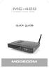 MC-420 MODECOM. quick guide. wireless router ADSL