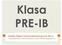 Klasa PR P E R -I - B