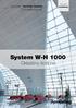 System W-H 1000 Okładziny ścienne