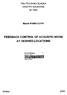 FEEDBACK CONTROL OF ACOUSTIC NOISE AT DESIRED LOCATIONS