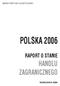 MINISTERSTWO GOSPODARKI POLSKA 2006 RAPORT O STANIE HANDLU ZAGRANICZNEGO