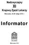 Nadzwyczajny Krajowy Zjazd Lekarzy Warszawa, 24-25 lutego 2012 r. Informator Warszawa 2012