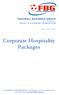 Corporate Hospitality Packages