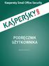 Kaspersky Small Office Security PODRĘCZNIK UŻYTKOWNIKA W E R S J A A P L I K A C J I : 3