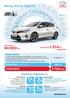 84 900 PLN. Nowy Auris Hybrid. 1. miejsce w rankingu 3,7 L. 2 710 pln. Pakiet Comfort. 3 700 pln. NOWA CENA Pakietu Comfort. 990 pln. www.toyota.