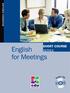 English for Meetings SHORT COURSE SERIES