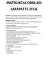 INSTRUKCJA OBSŁUGI LAFAYETTE ZEUS