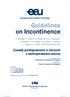 Guidelines on Incontinence