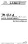 TM-47.1-2 PROGRAM TERMINALA RS232 DLA MULTIPLEKSERA 8XRS232 / ETHERNET 10BASE-T