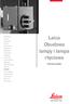 Leica Obudowa lampy i lampa rtęciowa. Instrukcja obsługi