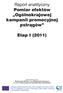 Raport analityczny Pomiar efektów Ogólnokrajowej kampanii promocyjnej pstrągów. Etap I (2011)