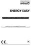 energy easy Kocioł ścienny gazowy o wysokiej sprawności Instrukcja dla użytkownika i instalatora