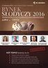 RYNEK SŁODYCZY 2016. HOT TOPICS branży m.in: KONFERENCJA NETWORKINGOWO-BRANŻOWA &MINI TARGI. 17 listopada 2015, Hotel Airport Okęcie, Warszawa