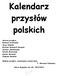 Kalendarz przysłów polskich