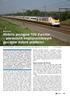 Historia pociągów TGV Eurostar pierwszych międzynarodowych pociągów dużych prędkości
