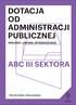 DOTACJA OD ADMINISTRACJI PUBLICZNEJ WNIOSEK, UMOWA, SPRAWOZDANIE ABC III SEKTORA