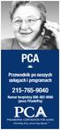 PCA 215-765-9040. Przewodnik po naszych usługach i programach. Numer bezpłatny 888-482-9060 (poza Filadelfią)