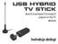 USB HYBRID TV STICK. Instrukcja obsługi. Watch & record Digital TV & Analog TV programs on Your PC! MT4153