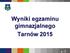 Wyniki egzaminu gimnazjalnego Tarnów 2015