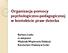 Organizacja pomocy psychologiczno-pedagogicznej w kontekście praw dziecka