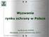 Wyzwania rynku ochrony w Polsce. Konferencja SASMA Warszawa, 21/22 października 2010 r..