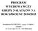 PROGRAM WYCHOWAWCZY GRUPY 3-4LATKÓW NA ROK SZKOLNY 2014/2015. Przedszkola SŁONECZKO grupy 3-4 latków : Misiaki ul. 22-go Lipca 16; 76 220 Główczyce