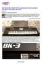 Test Roland BK-3 PROTOTYP tani keyboard z odtwarzaczem z USB plików MIDI SMF i MP3/WAV