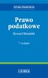 STUDIA PRAWNICZE. Prawo podatkowe. Ryszard Mastalski. 7. wydanie